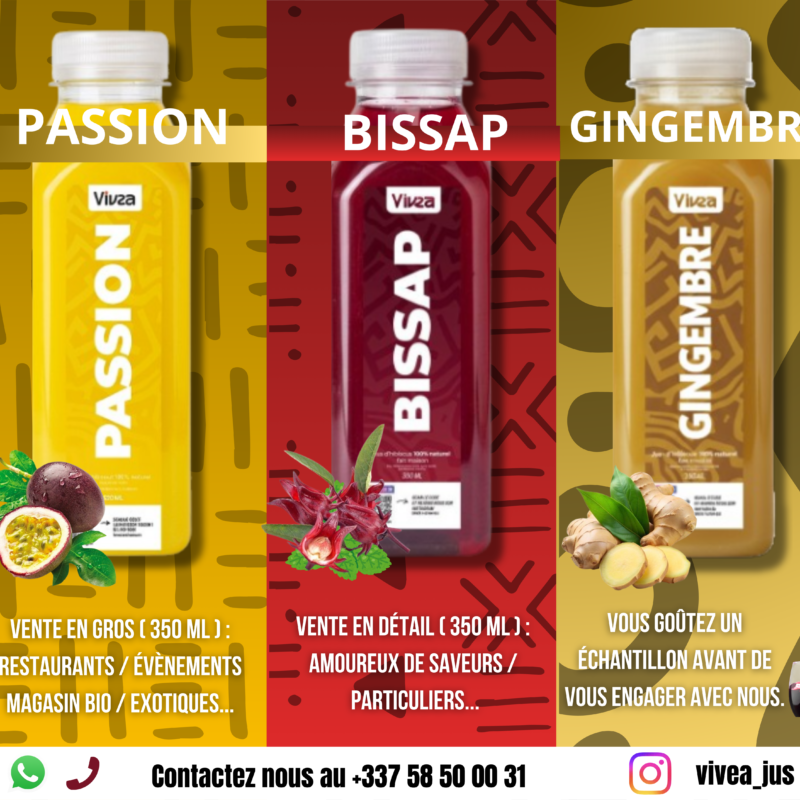 Jus de bissap fait maison et 100% naturel